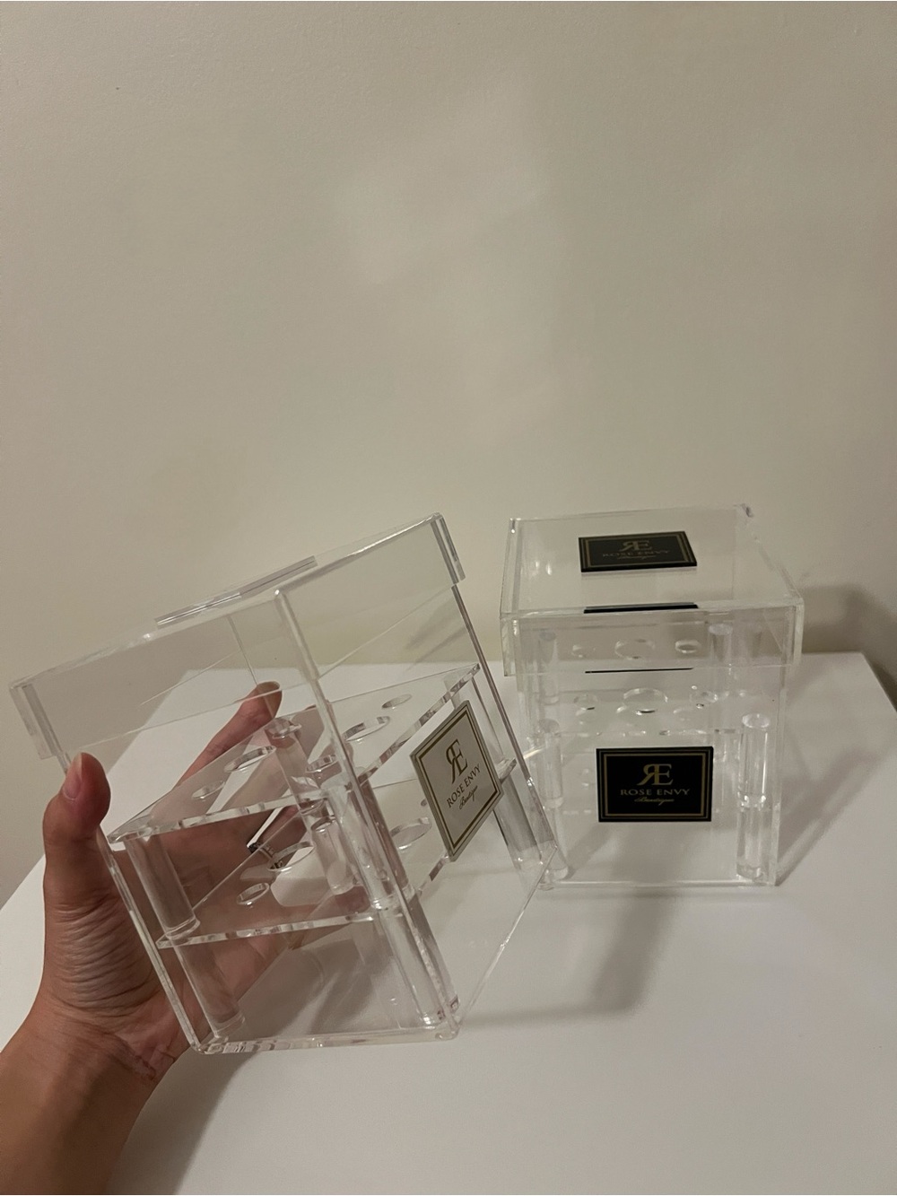 ACRYLIC ROSE DISPLAY BOXES - SET OF 2 - Picture 2 of 4